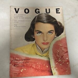 1951 Vintage Vogue Magazine Cover